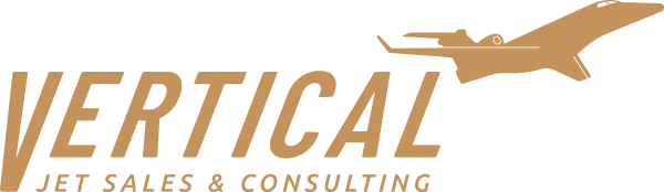 Vertical Jet Sales large full color logo with plane icon above.